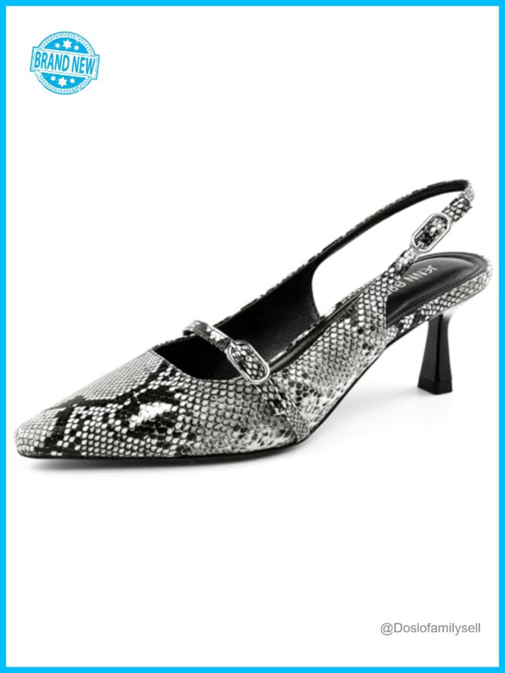 Slingback Kitten Heels Pointed Closed Toe Pumps Dress Shoes